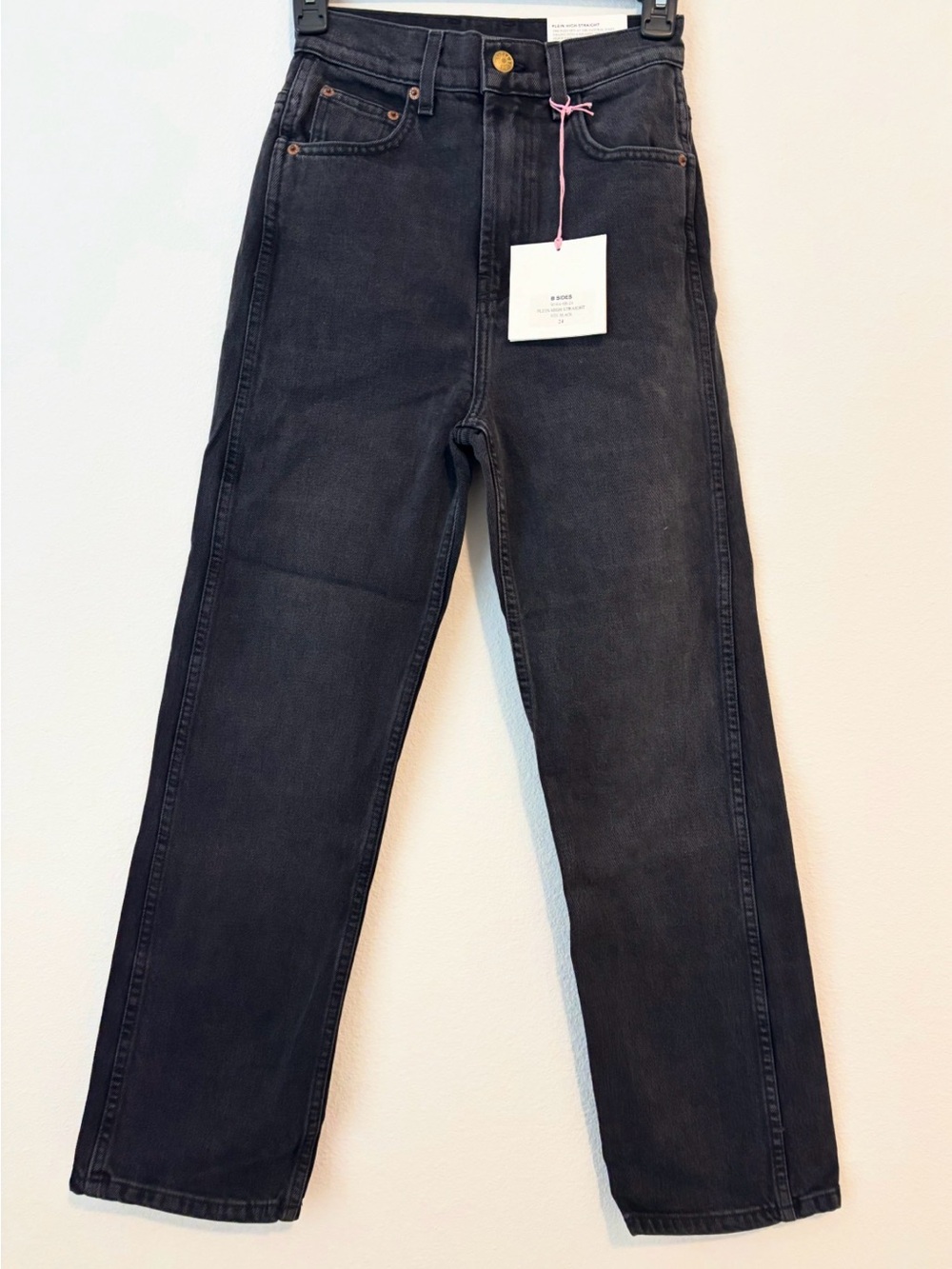 B SIDES Plein High Straight Jeans — Size 24
